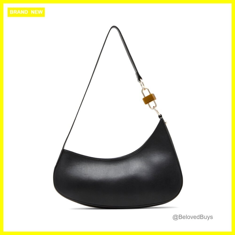 Asymmetrical Shoulder Bag with Interior Pockets, 10" Drop Handle